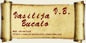 Vasilija Bucalo vizit kartica